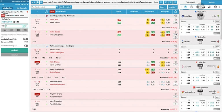 รูปแบบการเล่นพนันในกีฬาปิงปอง